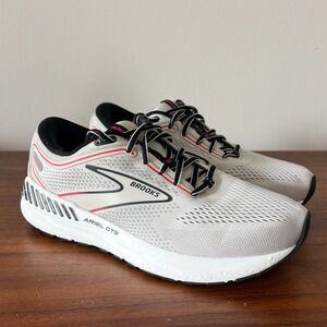 Brooks Ariel GTS 23 Womens Size 9 Running Shoes Sneakers Gray Black Pink